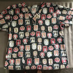 Women’s Puppy Dog Medium Scrub Top